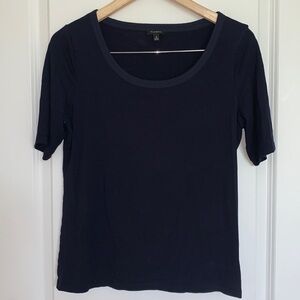 Talbots Women’s Scoopneck Top Navy M